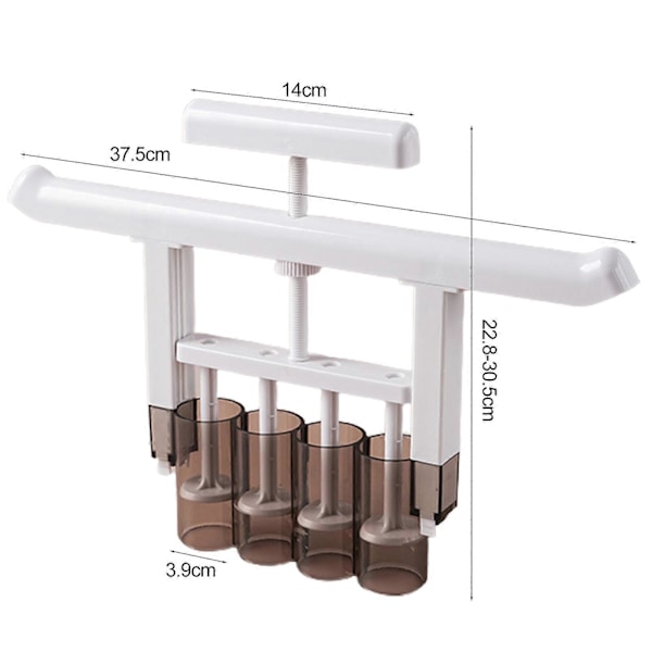 Månkaksfyllningsdispenser Livsmedelsgodkänd Plast DIY Månkaka Fyllningsform Tillverkningsverktyg Handpress Skärare Kakstämpel Köksbakningstillbehör