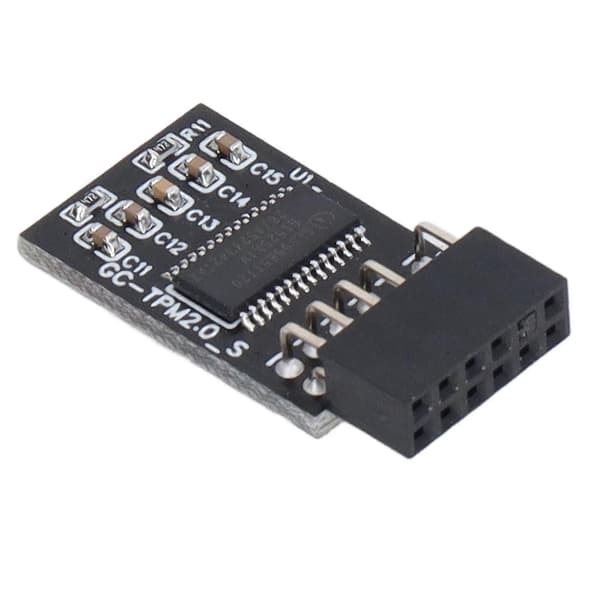 TPM 2.0 Modul LPC SPI 12Pin Fjernkort Krypteringssikkerhetskort Tilbehør for GIGABYTE
