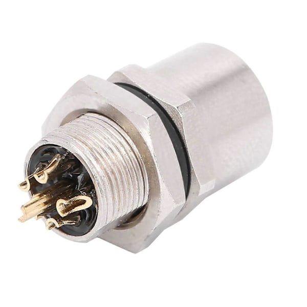 M8-B-S6 Pass Sokkel 6Pin M8 Kobling IP67 Frontmontert Epoksyharpiksforsegling