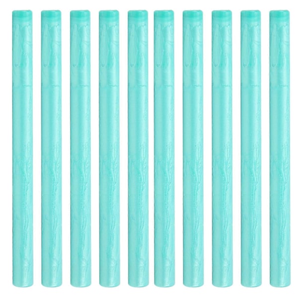 10 stk. Forseglingsvoksstaver Flerfarget Små Runde Stempelverktøy for DIY Invitasjoner Kort Konvolutter (Cyan)