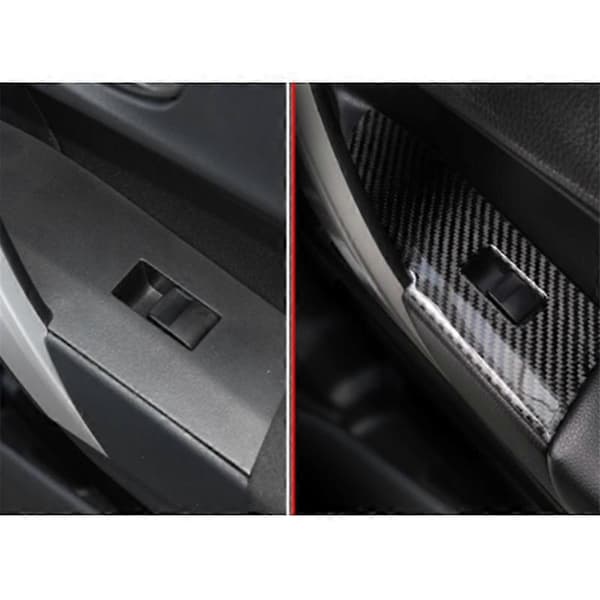 Karbonfiber Innvendig Vindusbryter Panel Deksel Trim for 2014-2018