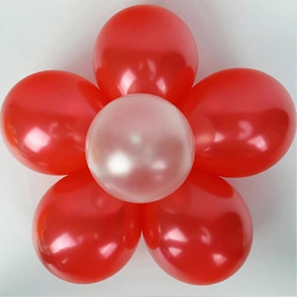10 stk. blomsterform ballongklips slips holder bursdag bryllupsfest dekorasjon Qinhai