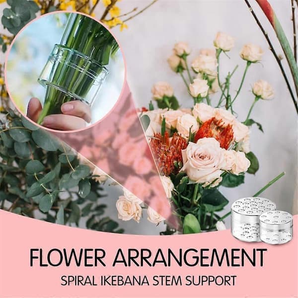 Blomsterstilk Holder Spiral Blomsterstativ DIY Blomsterarrangement Kunsttilbehør