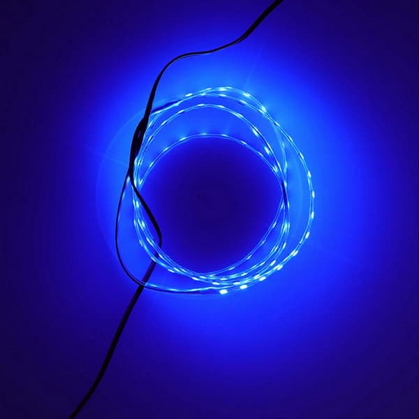 90cm LED Strip 90 Lampechips Dekorativ Ambient Belysning 12V Universal til Bil Motorcykel Blåt Lys