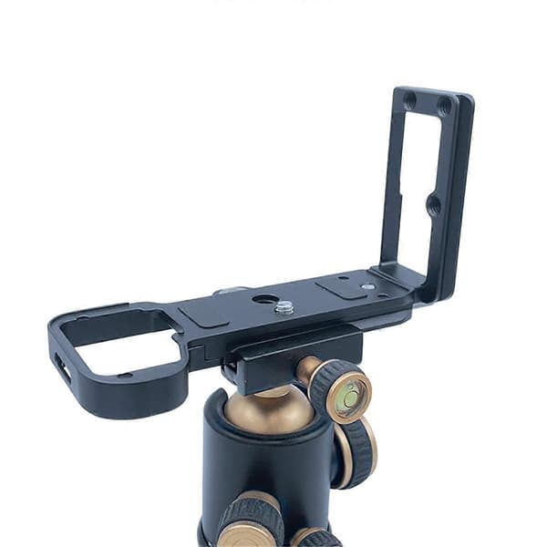 Quick Release Plate L Beslag Kameragreb til A7C2 A7CR Kamera Håndgreb Base Vertikal L Beslag Sort