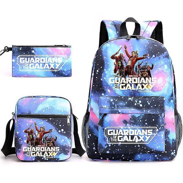 Guardians Of The Galaxy 3-pack Ryggsäckar Cartoon Barn Pojkar Flickor Skolväska Lättvikts Studenter Vattentät Kapacitet Mochilas style 1