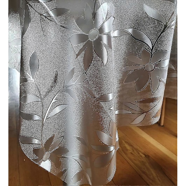 Rektangulær Voksdug Klar PVC Aftørringsvenlig Dug Bordbeskytter Cover 140cm X 180cm 55x70 Round 160cm