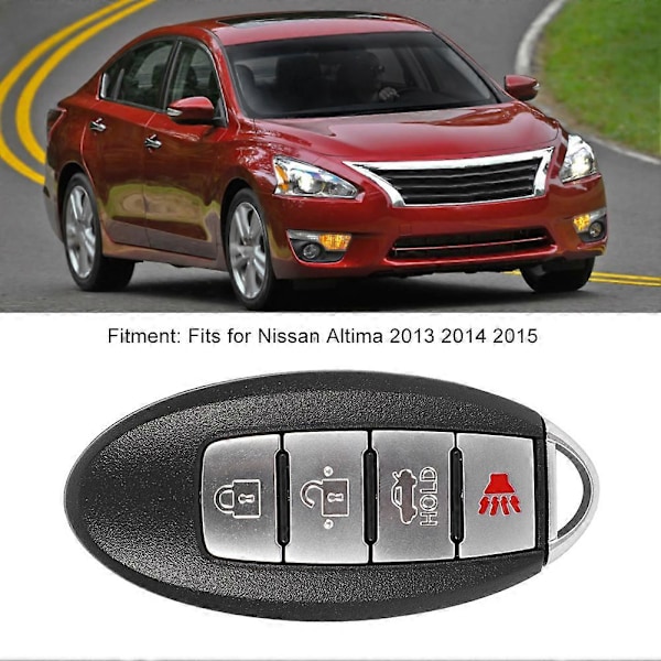 4-knapps bilfjärrkontrollnyckel 433Mhz Passar Nissan Altima 2013-2015