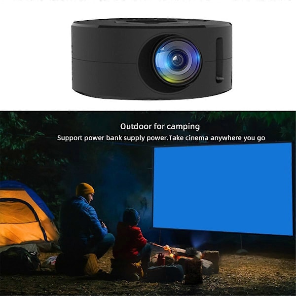 YT200 Smart Projektor Android LED 1080P HD Projektor, Idealisk för Hemma Bio och Utomhusunderhållning, Vit