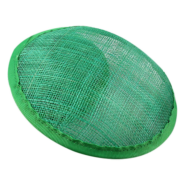 Kvinnor Sinamay Cocktail Hatt Fascinator Rund Bas Hattmakeri DIY Hantverkstillbehör Qinhai
