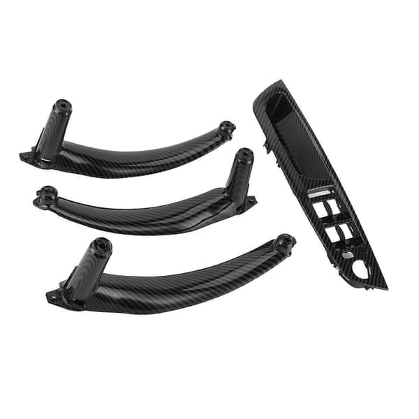 Karbonfiberstil Innvendig Dørhåndtak Trim Dekorativt Deksel Passer for X5 X6 E70 E71 2007?2013
