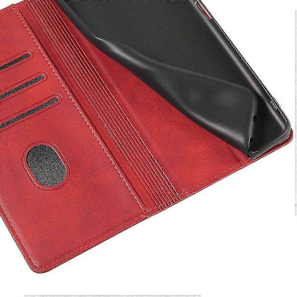 För iPhone 16 Pro Skal Läder Telefonskydd Stark Magnetisk Korthållare s20241212513 Style E
