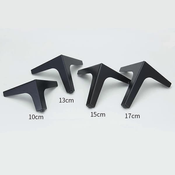 Metallmöbler Skåpsfötter Järnmöbler Hårdvarutillbehör Triangelformat Skrivbordsbordsben - 13cm