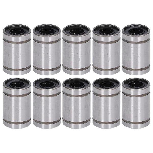 10 st Linjär Rörelselager Cylinder Optiska Axlar Slider Testram Reserv ID 6mm OD 12mm LM6UU