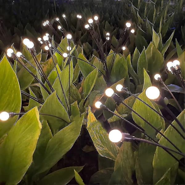 Solcelle Hagelampe - Solcellelampe som svaier, Vind-svaier, Solcelle Utendørs Lampe 6LED