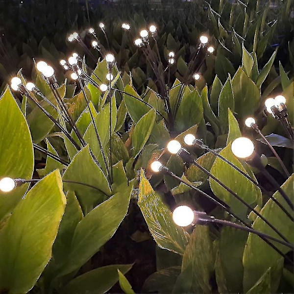 Solcellehavelampe - Solcellelampe der svajer, Vindsvajende, Solcelle udendørslampe 10LED