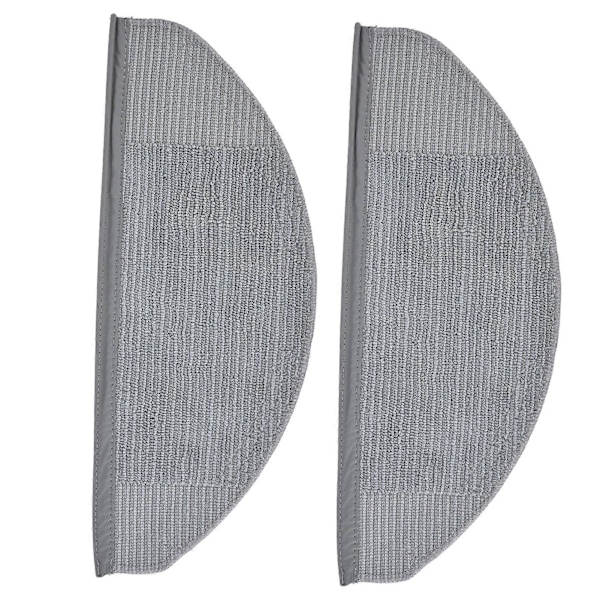 2 stk. robotstøvsuger erstatningsmoppekluter, sterk vannabsorpsjon, myk mikrofiber, vaskbare erstatningsmoppekluter