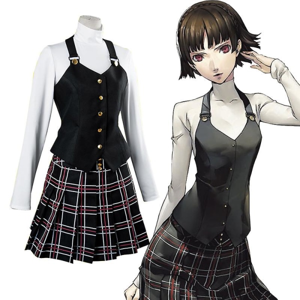 Persona 5 Cosplay Costume Queen Makoto Niijima Cosplay Uniform Dress Outfit L