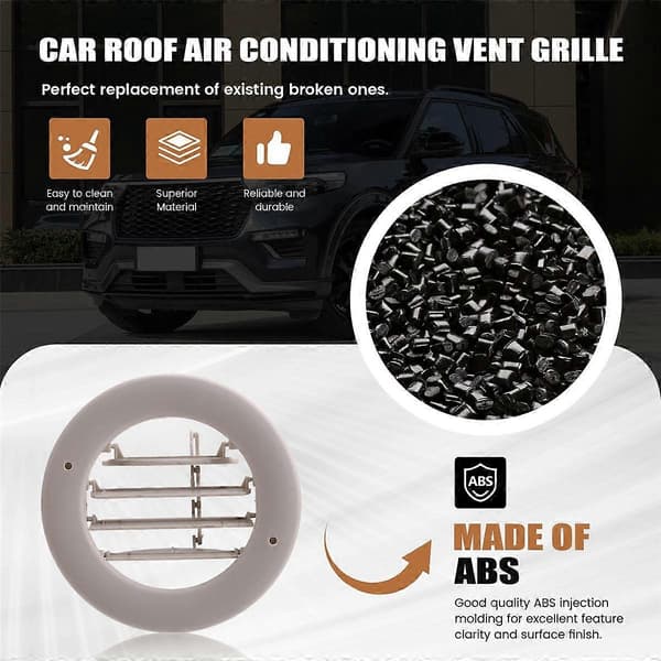 4 STK Bil Loft A/C Luftventil Gitter FL1Z-19893-AH til Explorer 2011-2019 Navigator BB5Z-19893-CA