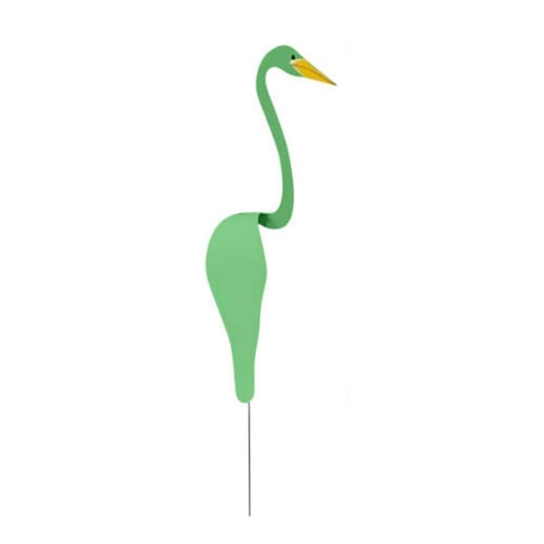 Snurrande Fågel Rosa Flamingo Dynamisk Fågel Lätt Trädgårdsbris Fågel Vind Konstdekorationer För Uteplats Gård Utomhus Damm Pool Fontän Green