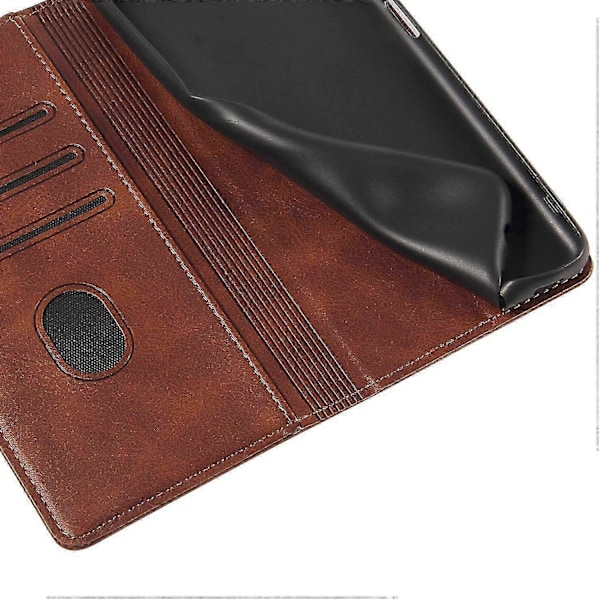 Til iPhone 16 Pro Etui Læder Telefon Cover Stærk Magnetisk Kortholder s20241212513 Style D