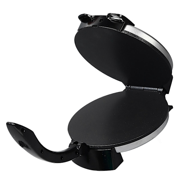 Crêpe Maker 1200W Rustfrit Stål Nonstick Elektrisk Rund Stegeplade med Temperaturkontrol til Æg Pandekager Pizzaer