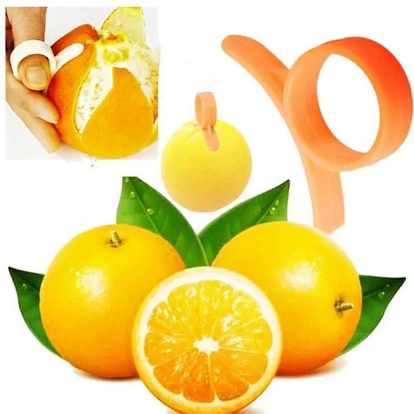 10-delars Praktisk Orange Grapefruktsskalare Fruktskalare Skivskärare Citron Fruktskivare Ring Köksprylar