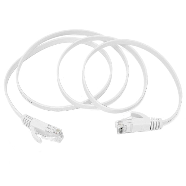 Ethernetkabel CAT6 Gigabit 8-kärnig Tvinnad Par Nätverkskabel Platt Koppartråd Tillbehör 0,5 Meter
