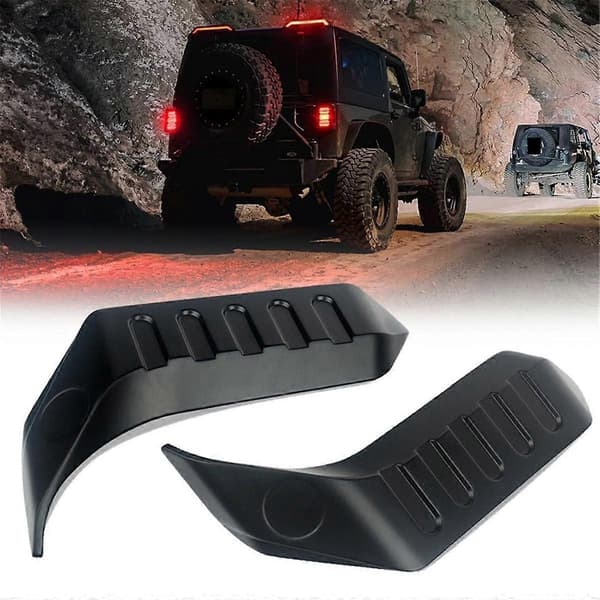 Til JL 2007-2023 Bageste Taglygte Spoiler Bageste Side Splitter Top Flange Halevinge, US Version