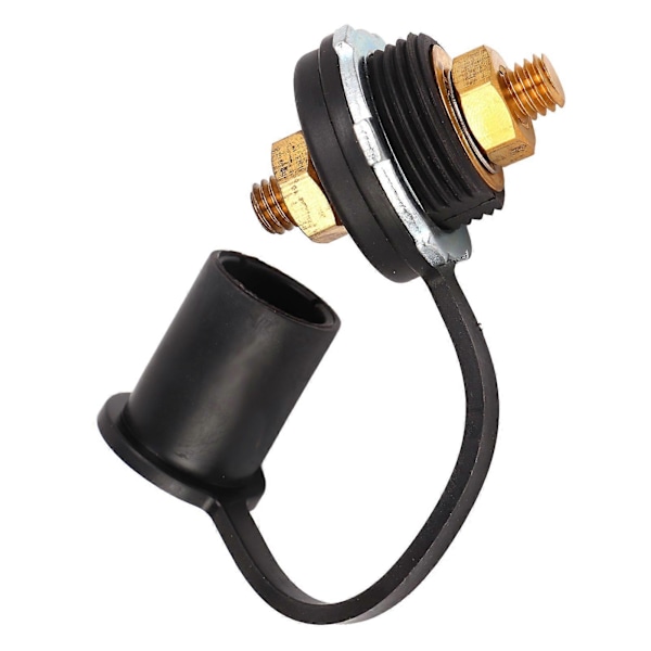 250A Batteriterminal Connector 3/8in Stærk Messing Stud Terminaler til Bil RV Båd Sort