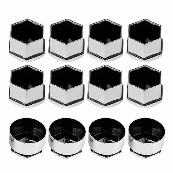 20 st 17mm Mutter Bilhjul Auto Nav Skruvskydd Stöldskydd Kåpa Silver