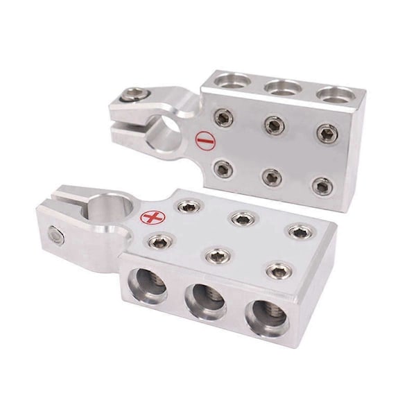 2 stk. Bil Auto Lydmodifikasjon Batteriterminal Koblinger Klemmer for 4/0 AWG