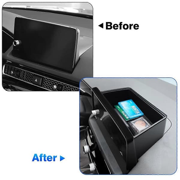 Centerkonsol Dash Organizer til 2022-2024 Dashboard Opbevaringsboks Bakke Tilbehør (Passer til 9 tommer Touch Screen)