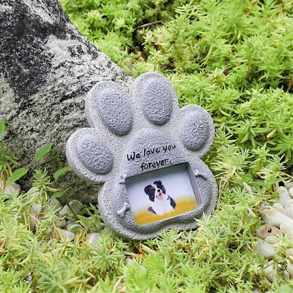 Kjæledyr Katt Gravstein Kreativ Resin Simulering Minnesten Katt Gravstein Lite Dyr Offer Monument Ornamenter