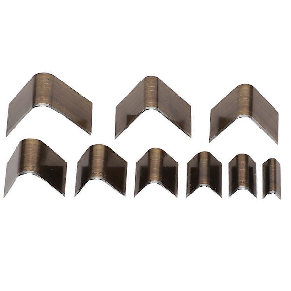 Läder V-formad Stans DIY Verktyg Svansskärning Rund Bälteshålare Perforerad Tillbehörsset 9 x A29V Typ