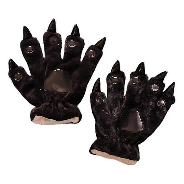 Varme Vinter Finger Damehandsker Black