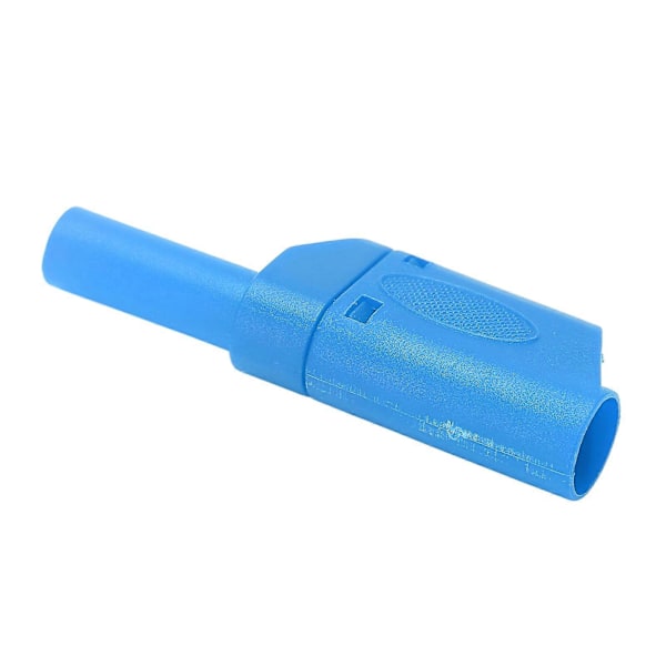 10 stk. 22.160 4mm Bananstik Isolerede Sikkerheds Bananstik Konnektor med Hus til Elektronisk Test Blå