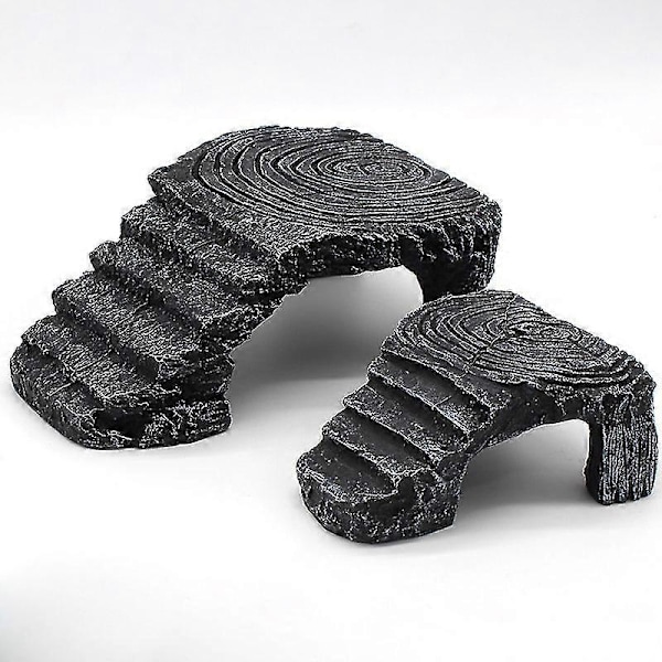 Skildpadde Solplatform Reptil Platform Tank Akvatisk Vand Frø Klippe Stige Akvarium Dekoration Small