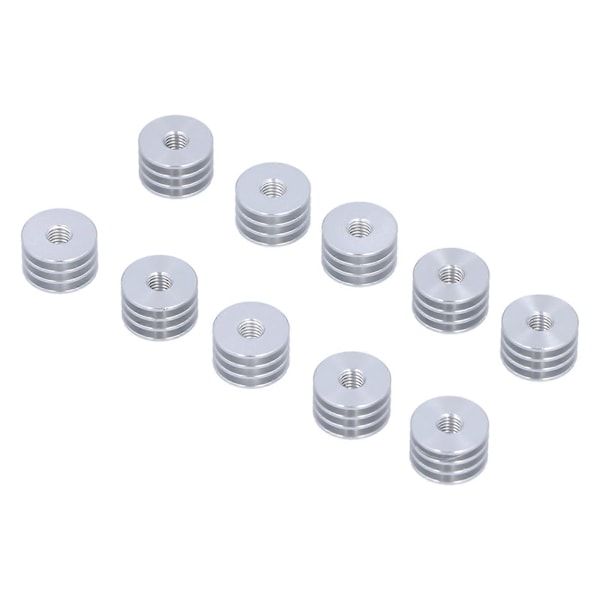 10 stk. 3D Printer Varmerør Mini Aluminium Legering Ekstruder Radiator Tilbehørssæt
