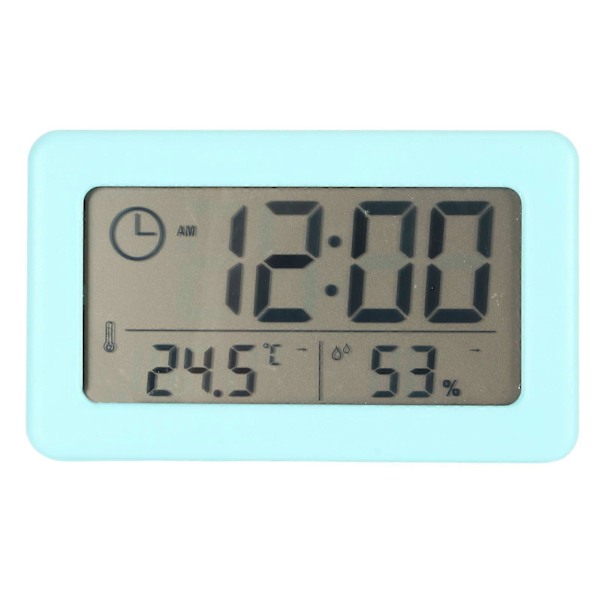 Digital Bordklokke Stor Skjerm 12/24H Tid Temperaturvisning Støtteben Liten Digital Klokke for Kontor Skole Hjem