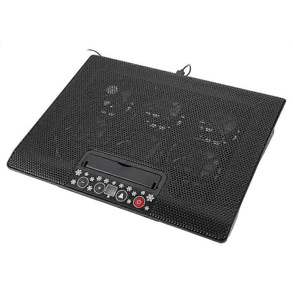 Laptop Køler Køleplade Base USB 6 Vifter Justerbar Vinkel Monteringsstand 17 eller Under Notebook