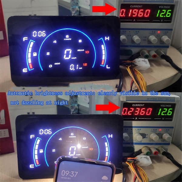 Digitalt Meterpanel til ITALIKA EX125 FORZA125 Ft125 Speedometer Odometer Måler Assy til CG125