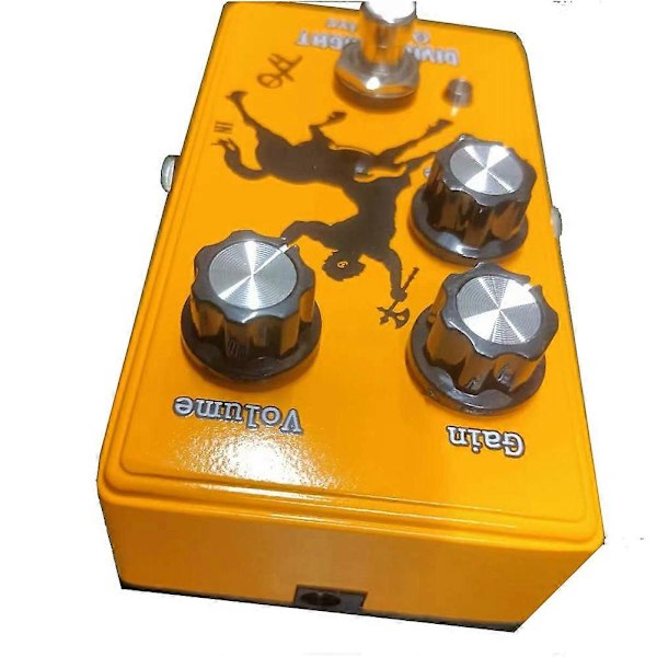 Gitarreffekt Divine Knight Overdrive Pedal med Gain, Volym och Freble-knapp, Horse Drive Effektpedal, Gitarrpedal