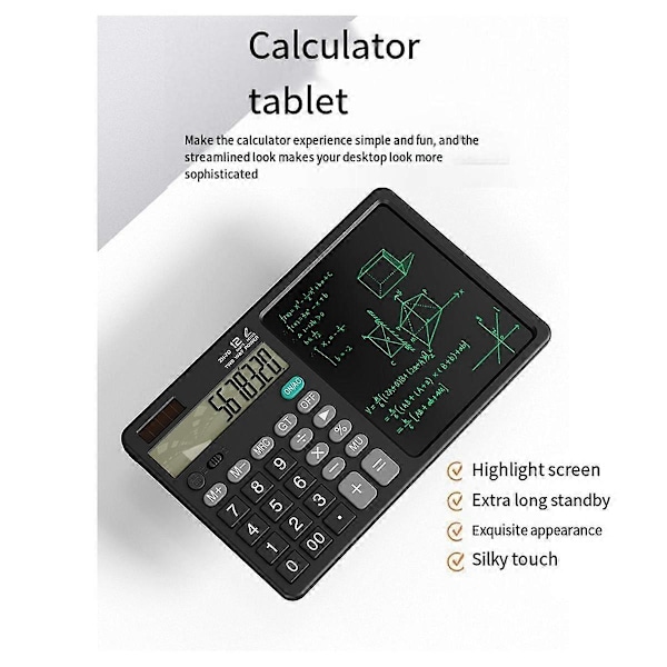 ZH70 Håndskrift Tablet Desktop Lommeregner Finansiel Regnskab Lommeregner Kontor Skrivning Kladde Memo Håndskrift Tablet