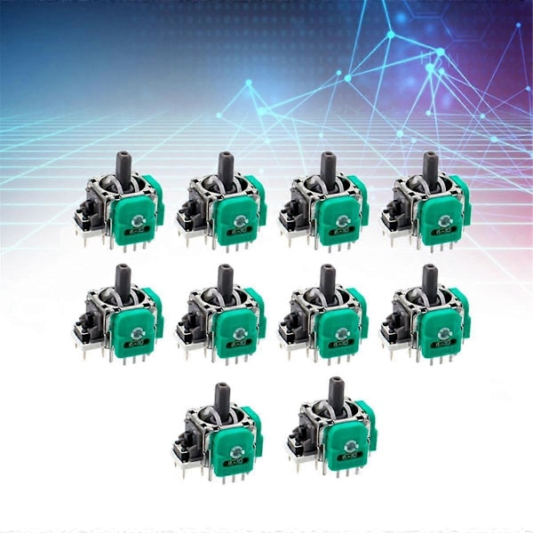 10 stk. for Switch Pro Hall Elektromagnetisk Joystick Switch Pro Spillkonsoll 3D Hall Joystick Sensor Potensiometer