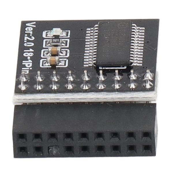 TPM2.0 Sikkerhedsmodul 18pin til ASROCK Bundkort LPC Kort til WIN11 Opgraderingstest Sort