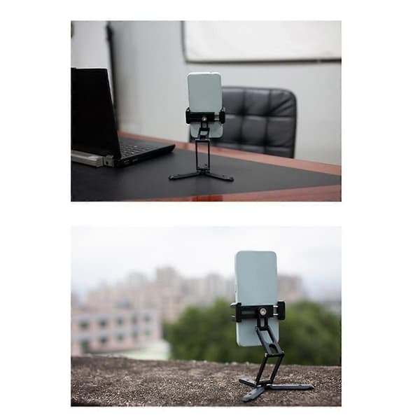 Vikbart Stativ Mini Ficka Magnetisk Telefonstativ Selfie Stick Skrivbords Smartphonehållare för Videofotografering