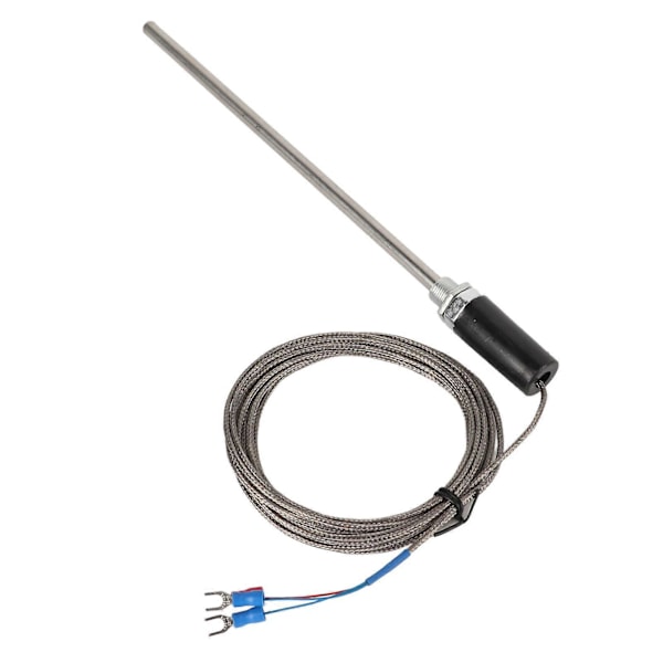 M12 Probe Termoelement PT100 Rustfrit Stål Temperatur Sensor Probe 200mm 0-400C4m