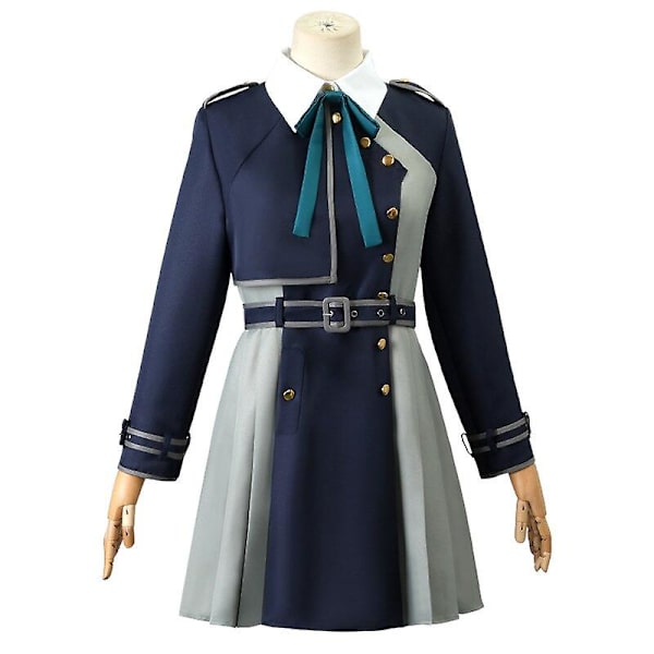 Plus Size Anime Comic Con Lycoris Recoil Cosplay Inoue Takina/nishikigi Chisato Kostym Lycoris Recoil Dam Cosplay Klänningsdräkt Black XXL