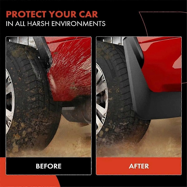 4 st Bil Stänkskydd Mud Flaps Stänkskydd för 2 3X 2016-2020 Biltillbehör